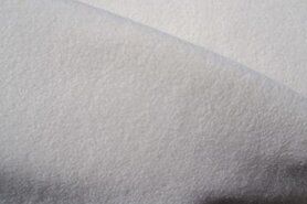 Witte / creme stoffen - Fleece stof - off-white - 9111-051
