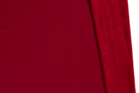 Katoen met polyester stoffen - Fleece stof - Alpenfleece - rood - 14370-016