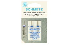 Naalden - Schmetz - 2 stuks tweelingnaalden stretch 2.5/75