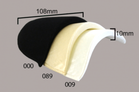 Diverse merken fournituren - Schulterpolster gerade schwarz klein (SV 204)