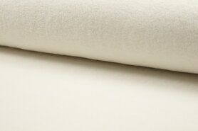 80% katoen, 20% polyester stoffen - Fleece stof - katoen - ecru - 0233-051