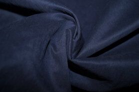 Polytex stoffen uitverkoop - Polyester stof - geweven effen - donkerblauw - 799001-008
