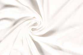 Fluweel stoffen - Nicky velours stof - off-white - 3081-051