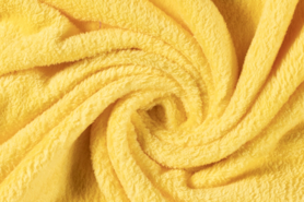 Plaid stoffen - Fleece stof - ultra soft - zonnig geel - 5358-035