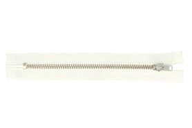 Zierreißverschlüsse - Metall-Reißverschluss weiss 009 12 cm