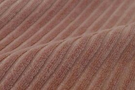 KnipIdee stoffen - Tricot stof - Corduroy - oudroze - 0729-820