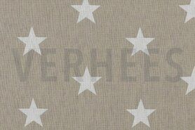Sternmotiv - ByPoppy19 4954-022 Baumwolle stars beige