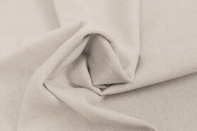 Viscose, polyester, linnen, katoen - Linnen stof - recycled woven mixed linen - off-white - 0823-020