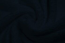 Borg bont stoffen - Bont stof - cotton teddy - donkerblauw - 0856-600