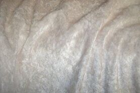 Exclusieve stoffen - Velours de panne stof - ecru - 5666-051