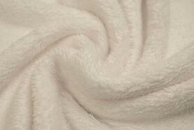 90% katoen,10% polyester stoffen - Bont stof - Cotton teddy - off-white - 0856-020