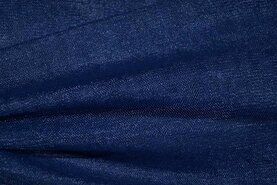 Donkerblauwe stoffen - 999751-800 Rekbare fijne tule donkerblauw
