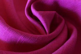 Fuchsia stoffen - Linnen stof - fuchsia - 0100-875