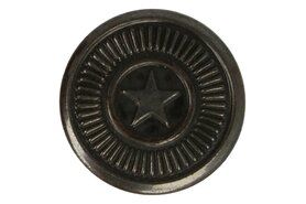 Jeansknopen* - Jeansknoop ster oud zilver 17mm (711041-22)