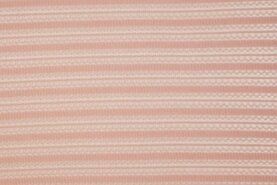 Zomer stoffen - Polyester stof - fijn gebreid - peach - 960522-659