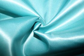 Voeren van een kledingstuk stoffen - Satijn stof - turquoise - 4162-043