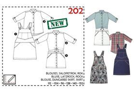 Abacadabra - Abacadabra patroon 202 blouse/salopetterok/rok