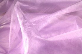 Sjaal stoffen - Organza stof - lila - 4455-016
