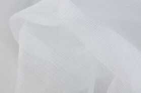 Witte / creme stoffen - Tule stof - Sparkling Tule - wit - 4600-007