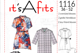 It's a fits - Its a fits 1116 oversized blouses