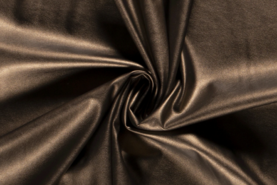 Nepleer stoffen - Kunstleer stof - stretch - brons - 3629-060