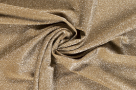 Katoenen tricot stoffen - Tricot stof - lurex goud - 4377-037
