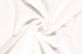 Gebroken witte stoffen - Katoen stof - Hydrofielstof uni - off-white - 3001-051