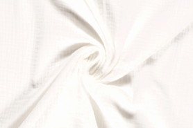 Witte / creme stoffen - Katoen stof - Hydrofielstof uni - off-white - 3001-051