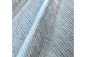 Silberne Stoffe - Polyester stof - shiny plisse - zilver - 799901-3