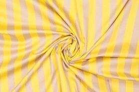 Ausverkauf - dehnbar - Streifen - beige gelb - 310115-30