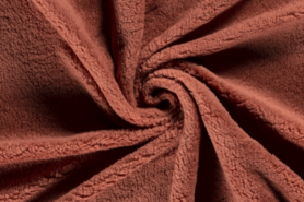 Roze bont stoffen - Bont stof - teddy - donker oudroze - 18494-014