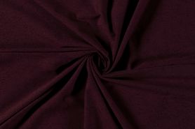 Bordeaux rode stoffen - Tricot stof - bordeaux - 14450-018