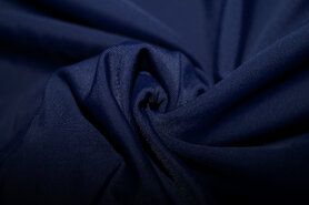 Blauwe stoffen - Polyester stof - Heavy travel - donkerblauw - 0857-600