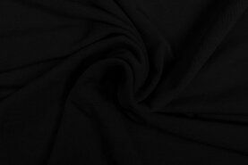 Kledingstoffen - Tricot stof - Pure Bamboo - zwart - 0781-999
