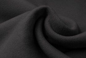 Polyester, viscose, elastan stoffen - Polyester stof - mantelstof eloy - grijs - 0329-985
