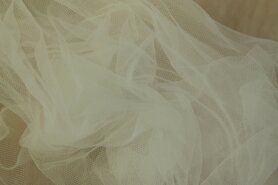 Stoffe - Tule stof - breed - ecru - 4700-002