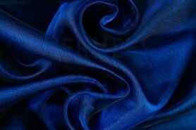 Decoratie en aankleding stoffen - Organza stof - kobalt - 7057-010