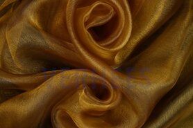 Decoratie en aankleding stoffen - Organza stof - goud - 7057-020