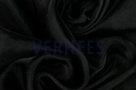 Glanzende stoffen - Organza stof - zwart - 7057-033/4455-011