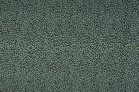 Panterprint stoffen - Katoen stof - panterprint dusty - mint - 0486-023
