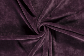 Bordeauxrot - Polyester stof - fluweel bordeaux - 18026-018