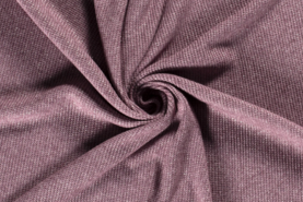 Gebreide stoffen - Gebreide stof - heavy knit lurex - paars - 18156-043