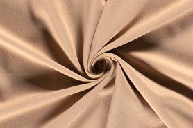 Beige stoffen - Stretch stof - gabardine - beige - 18015-253