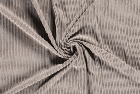 Broek stoffen - Ribcord stof - grof - taupe grijs - 18151-054