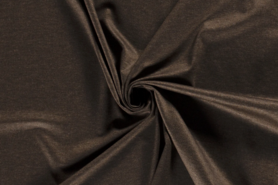 Bruine stoffen - Tricot stof - punta di roma bedrukt strepen - bruin - 18207-053