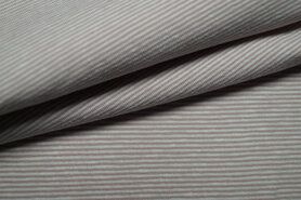Gestreepte stoffen - Tricot stof - gestreept - oudroze - KC3009-131