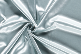 97% Polyester, 3% Elastan stoffen - Satijn stof - stretch - oud-groen - 4241-002