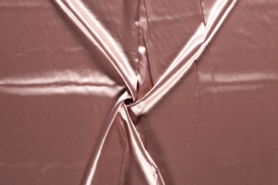 Roze stoffen - Satijn stof - stretch - oudroze - 4241-014