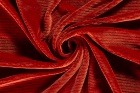 95% polyester, 5% elastan stoffen - Tricot stof - ribtricot - oranje - 18080-014