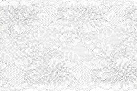 Sierband* - Rekbaar kant - wit - 15cm breed - XLA13-550